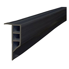 DOCK EDGE Standard pvc full face profile %2D 16 ft roll %2D black