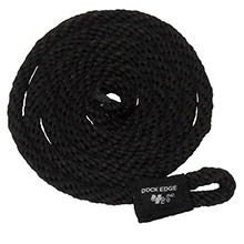 DOCK EDGE Fender line %2D 3 and 8 inch x 5 ft %2D black %2D 2%2Dpack