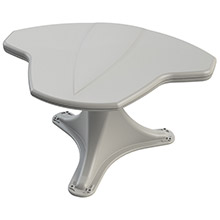 KING Jack w/mount directional hdtv antenna w/signal finder - white