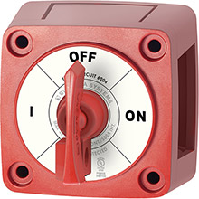 BLUE SEA Single circuit on-off w/locking key - red