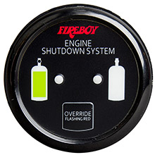 FIREBOY%2DXINTEX Deluxe helm display w and gauge body led color graphics f and engine shutdown system %2D black bezel display