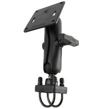 RAM Mount 15 inch rail mount w and Double U%2DBolt base 3625 inch square base VESA 75mm x 75mm Hole Pattern