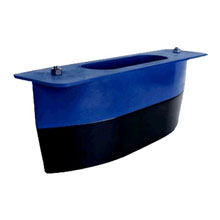 RAYMARINE R509C-LM DT 28-60 80-130 kHz 2-3kW CHIRP Epoxy Thru-Hull Transducer