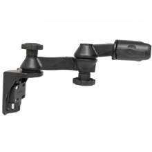 RAM Mount Vertical Mounting Base w and Double 6 inch Swing Arm and Swivel Single Socket f and 15 inch Balls