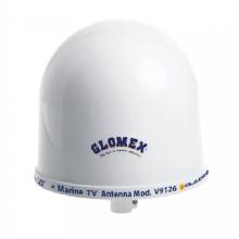 GLOMEX 10 inch Dome TV Antenna w/Auto Gain Control and Mount