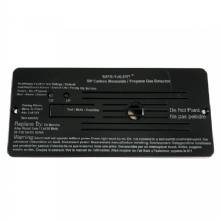 SAFE%2DT%2DALERT Combo Carbon Monoxide Propane Alarms Flush Mount %2D Black