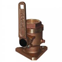 GROCO 1 inch Bronze Flanged Full Flow Seacock