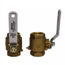 GROCO 1 inch NPT Bronze In%2DLine Ball Valve