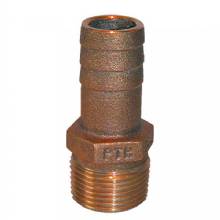 GROCO 1 inch NPT x 1 inch ID Bronze Pipe to Hose Straight Fitting