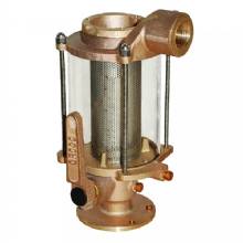 GROCO 1 inch Ball Valve and Seacock and Raw Water Strainer Combo