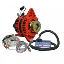 BALMAR Alternator 1%2D2 inch Single Foot K6 Serpentine Pulley Regulator and Temp Sensor %2D 170A Kit %2D 12V