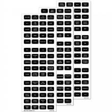 BLUE SEA 7870 Black 180 Label Set %2D Emergency Vehicles