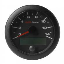 VDO 3%2D3 and 8 inch 85mm OceanLink GPS Speedometer 0%2D14 %2D Black Dial and Bezel