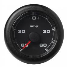 VDO 2%2D1 and 6 inch 52MM OceanLink Battery Current %2D 60 and plus 60 A Black Dial and Bezel