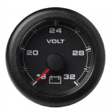 VDO 2%2D1 and 16 inch 52MM OceanLink Battery Voltage 16 ndash%2D 32 V Black Dial and Bezel