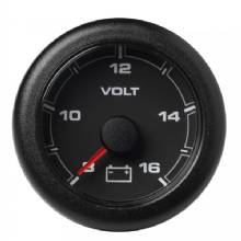 VDO 2%2D1 and 16 inch 52MM OceanLink Battery Voltage 8%2D16 V Black Dial and Bezel