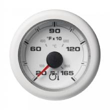 VDO 2%2D1 and 6 inch 52MM OceanLink Pyrometer 1650 deg%2D F and 900 deg%2D C %2D White Dial and Bezel