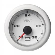 VDO 2%2D1 and 16 inch 52MM OceanLink Battery Voltage 16 ndash%2D 32V White Dial and Bezel