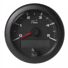 VDO 3%2D3 and 8 inch 85mm OceanLink NMEA 2000 Tach %2D 5000 RPM %2D Black Dial and Bezel