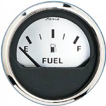 FARIA 2 inch Fuel Level Gauge (E-1/2-F) - Spun Silver
