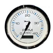 FARIA 4 inch Tachometer w and Hourmeter 4000 RPM Diesel Mech Takeoff and Var Ratio Alt