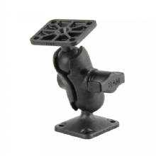 RAM Mount Composite Drill%2DDown Double Ball Mount w and Rectangle AMPS Plates