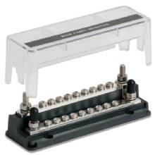BEP MARINE Z Bar 18 Way Buss Bar 4 1 and 4 Studs 18 5 and 32 Terminals 200A 50V DC