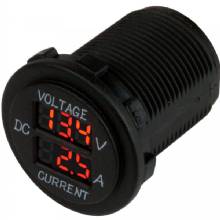 SEA DOG Round Voltage and Amp Meter %2D 6V%2D30V and 0 Amp %2D 10 Amp Meter