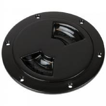 SEA DOG Smooth Quarter Turn Deck Plate %2D Black %2D 5 inch