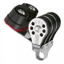 HARKEN 22mm Triple Micro Block w and Cam Cleat%2D Fishing