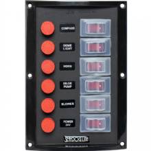 SEA DOG Splash Guard Switch Panel Vertical %2D 6 Switch