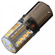 LUNASEA LIGHTING BA15S Silicone Encapsulated LED Light Bulb %2D 10%2D30 VDC %2D 220 Lumen %2D Cool White
