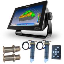 ECHOPILOT FLS-3D with 2 Pro 10 in Aluminum Transducers