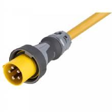 MARINCO 100 Amp 120 and 208V 4%2DPole 5%2DWire Shore Power Cable %2D No Neutral Wire %2D One%2DEnded Male Only Cord %2D Blunt Cut %2D 100 ft