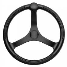 SCHMITT ONGARO Schmitt and Primus Wheel 135 inch Black 3 and 4 inch Tapered Shaft w and Knob Finger Grips %2D Black Powder Coat