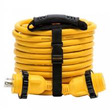 CAMCO 30 Amp Power Grip Marine Extension Cord %2D 50 ft M%2DLocking and F%2DLocking Adapter