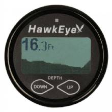 HAWKEYE DepthTrax 2BX In-Dash Digital Depth and Temp Gauge - Transom Mount - 600 ft