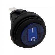 HEISE Rocker Switch %2D Illuminated Blue Round %2D 5%2DPack