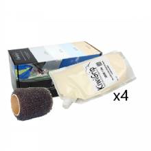 KIWIGRIP 4 %2D 1 Liter Pouches %2D Cream w and 4 inch Roller