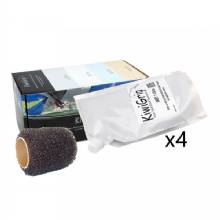 KIWIGRIP 4 %2D 1 Liter Pouches %2D Grey w and 4 inch Roller