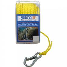 SEA DOG Poly Pro Anchor Line w and Snap %2D 1 and 4 inch x 50 ft %2D Yellow