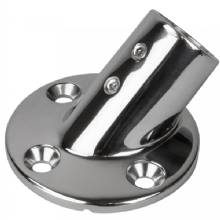 SEA DOG Rail Base Fitting 2%2D3 and 4 inch Round Base 45 deg%2D 316 Stainless Steel %2D 1 inch OD