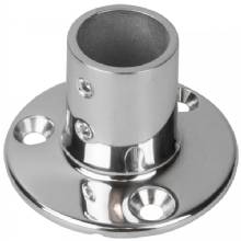 SEA DOG Rail Base Fitting 2%2D3 and 4 inch Round Base 90 deg%2D 316 Stainless Steel %2D 1 inch OD