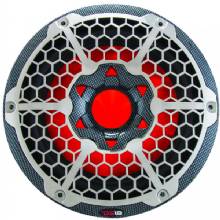 DS18 HYDRO 10 inch Subwoofer w/RGB Lights - 600W - Carbon Fiber
