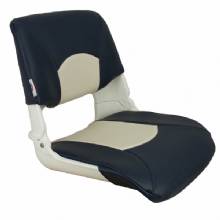 SPRINGFIELD MARINE SPRINGFIELD SKIPPER STANDARD SEAT FOLD DOWN WHITE and BLUE