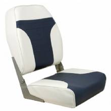 SPRINGFIELD MARINE SPRINGFIELD HIGH BACK MULTI COLOR FOLDING SEAT WHITE and BLUE