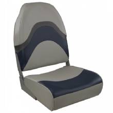 SPRINGFIELD MARINE SPRINGFIELD PREMIUM WAVE FOLDING SEAT GRAY and BLUE W and 