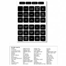 BLUE SEA 4216 Label Kit DC H2O 60 Square Black