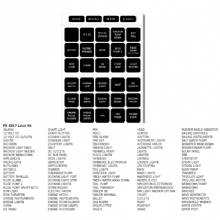 BLUE SEA 4217 Label Kit DC H2O 120 Square Black