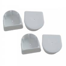 DOCK EDGE Small End Plug %2D White 4%2DPack